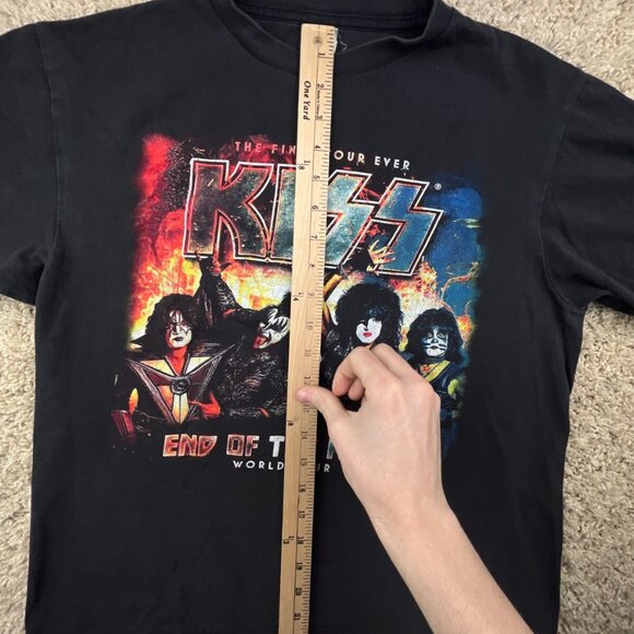 Kiss End Of The Road Final Tour T Shirt Size Medium Black Short Sleeve Mishi - Picture 2 of 8